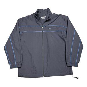 NIKE Vintage Y2K Retro Full Zip Water Resistant Windbreaker Jacket Mens Large
